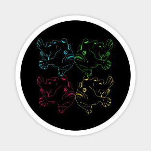 Frogfish rainbow Magnet